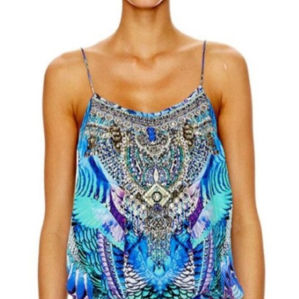BLAHHH Camilla Moon Dance AS IS Top Small No Tags b124